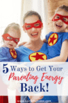 Everyday examples of ways to stop parenting on empty and get your energy back. #exhaustedparent