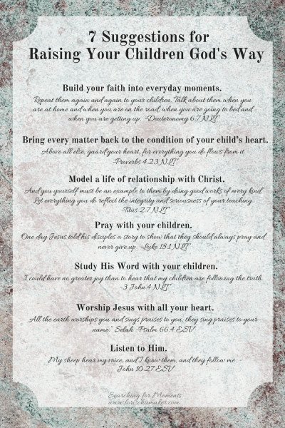 7 Suggestions for Raising Your Children God's Way | Raising Your Children