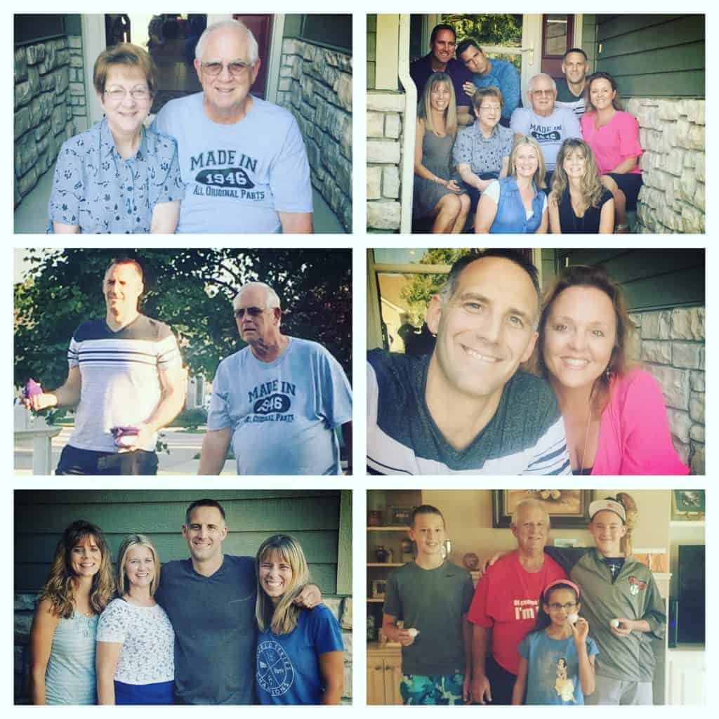 Grandpa Bob's 70th Birthday Celebrations. Love, laughter, and example. #MomentsofHope - Lori Schumaker