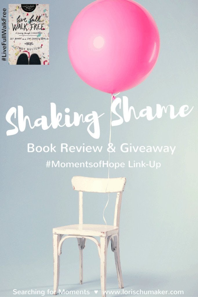 Does the weight of shame seem to linger around your soul leaving a heavy weight upon your shoulders? Do you know about God's forgiveness yet have a difficult time receiving it? Do you want to live without that shame? Set apart? Sanctified? Shaking Shame #LiveFullWalkFree Review and Book Giveaway - Lori Schumaker