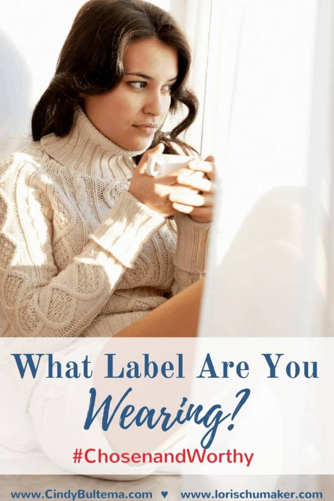 What Label Are You Wearing- Have you ever allowed words to stick to you like a sticky descriptive nametag? Join Cindy Bultema as she shares her story of discovering she is #ChosenandWorthy. Learn Truth to replace the lies of shame and rejection. -Lori Schumaker