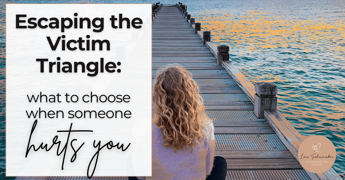 Do you want to escapes the victim triangle that you've inadvertently found yourself a part of? Step out of the triangle and into victory over betrayal, rejection, and unhealthy relationship dynamics. Join me for the series and get your free journal, too!