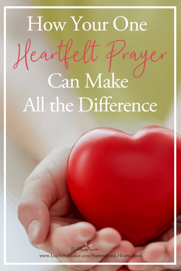 Prayer changes things. Sometimes we wonder. We find ourselves too busy and not even sure if it makes that much of a difference. It does - even one heartfelt prayer makes all the difference. #prayer #surrenderedheartsbook #godslove #adoption #family #love #hope
