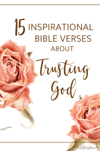 These are 15 Inspirational Bible Verses About Trusting God I have often turned toward in my faith journey. And, as always included in this series, is a prayer incorporating the scriptures — A Prayer to Trust God. #bibleverses #scripture #prayingscripture #christianlivng #trustinggod #hope #faith #surrender #inspirationalbibleverses #bibleversesaboutrustinggod #printableprayers #prayers #trustgod