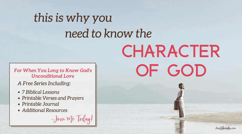 Do you struggle with really knowing God loves you? With grasping the depth of of that love and its power to change you? One crucial piece to experiencing the fullness of His love is learning about the character of God. Join Lori in this series and grab the free "God's Unconditional Love Journal." #godslove #christianliving #bibleverses #prayer #hope #biblicaljournal #freejournal #biblestudy