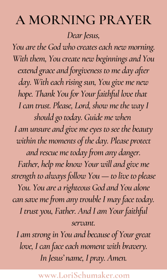 A morning prayer is a life-changing way to start your day. If you want to start your day with bravery, pray Psalm 143. Whether praying is new to us or we are at a loss of words, God gives us the Words to pray in the Bible. #prayer #morningprayer #psalm143 #bible #godsword