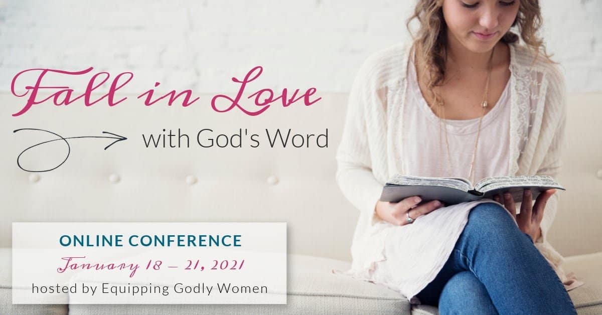 The Equipping Godly Women Conference: God's Word is His love letter to us, His children. It is our compass and our hope. Would you like to fall in love with the Bible so that you can be more equipped to live differently? To apply God's Word and live with more hope, peace, and joy? Join me on the journey!