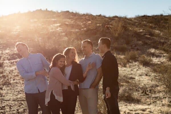 family experiencing joy and hope