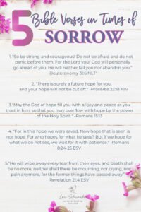 Ever wondered why hope is so important? What is the difference between being hopeful and having hope? What role does Christ play in hope and what is Biblical hope? In this post we cover all this and more! Read on and print a list of 5 Bible verses in times of sorrow.