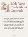 These 21 Scripture Cards are part of the 21-Day Biblical Gratitude Challenge at LoriSchumaker.com. Join Lori for this free challenge today!