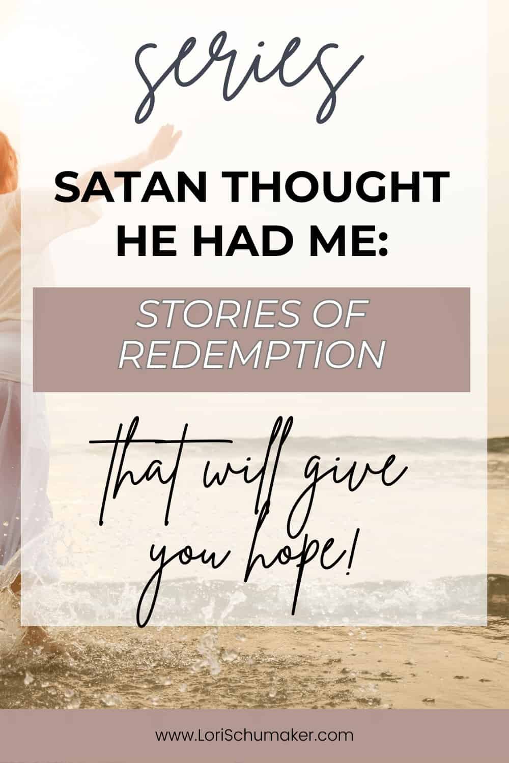 Hear stories of redemption that will inspire hope in you. They will show you how you can overcome the darkest, most painful parts of life through the redemption found in Christ. Read and join women sharing their most difficult seasons of life so that you may find hope and someday share your story to help others!