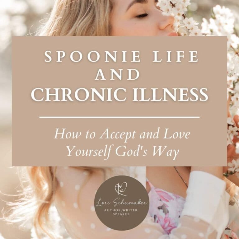 Chronic illness and life as a "spoonie" is demanding and debilitating. The chronic pain and limitations turn life upside down and hinder us from living the life we once envisioned. Yet there is a path forward. There is a way to still live full lives as we learn to accept and love ourselves God's way. Join me in this article as I share God's truth about who you are, what it means to be a spoonie, and 14 ways to accept and love yourself God's way when you have a chronic illness.