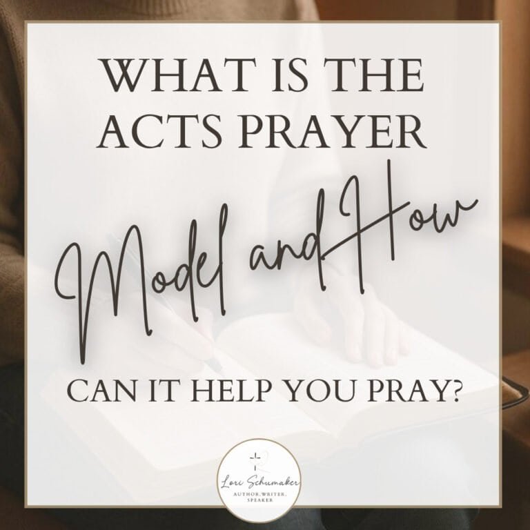 The ACTS prayer model helps you pray with confidence and boldness, even if you aren’t sure how to pray.